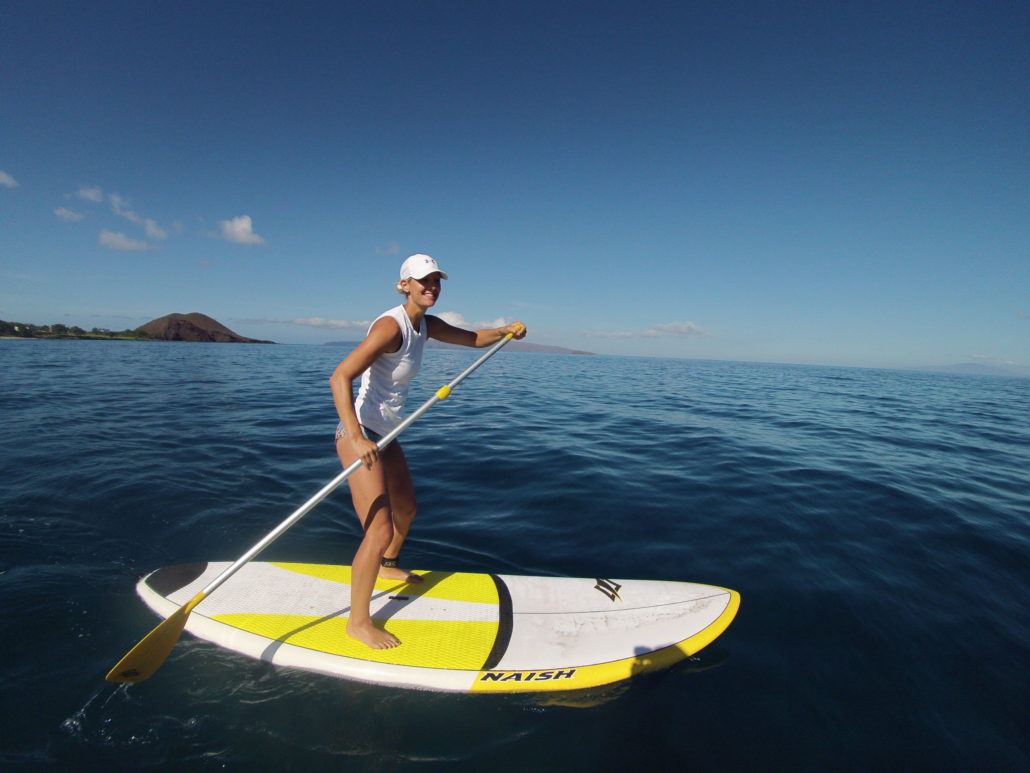 Maui Stand Up Paddling Forward Momentum